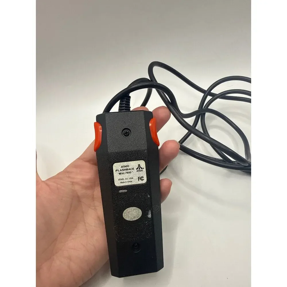 Atari Flashback Mini 7800 Wired Joystick Controller OEM Untested Black Red